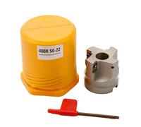 Homeponnew Fresa de cara indexable BAP 400R-50-22-4F para insertos APMT1604, 50 mm de diámetro, 4 ranuras CNC portaherramientas con llave T15
