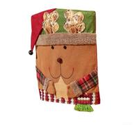 Homeponnew Fundas para sillas de Navidad con motivos festivos de Papá Noel, muñeco de nieve, reno, protección y lavable, decoración para cenas de vacaciones, perfectas para hogares y restaurantes (Clu