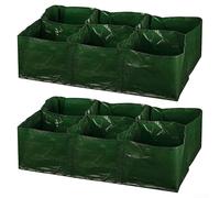 Homeponnew Gardening Made Easy - Paquete de 2 bolsas de plantación con 4 y 6 rejillas para cultivar verduras y papas en áreas pequeñas (B)