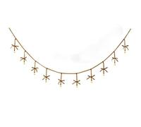 Homeponnew Guirnalda de lazo de Navidad hecha a mano de terciopelo con campanas de hierro, adorno colgante de árbol de encaje de 180 cm en borgoña, rojo, verde claro, marrón claro y verde oscuro, para