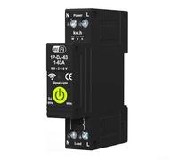 Homeponnew Interruptor de circuito inteligente WiFi Interruptor de medición bidireccional con protección de sobrecorriente ajustable Control remoto a través de Tuya App Control de voz 63A