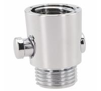 Homeponnew Interruptor de control de cabezal de ducha para un cabezal de ducha de agua eficiente adecuado para el baño que ahorra eficazmente recursos de agua con la válvula de cierre (galvanoplastia)