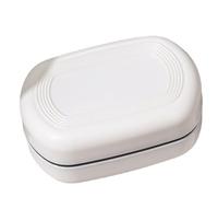 Homeponnew Jabonera autodrenante con sello de silicona, caja de jabón de viaje para jabón de barra, a prueba de fugas e impermeable, funda de ahorro de jabón para baño, camping, gimnasio, color negro