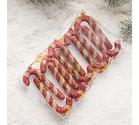 Homeponnew Juego de 10 adornos de color blanco de 5 cm cada uno, ideal para decoración navideña del hogar. Cuenta con un diseño clásico y simple. Estos adornos cuentan con un diseño clásico y simple