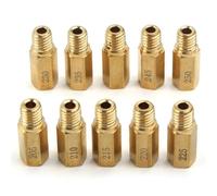 Homeponnew Juego de 10 chorros principales de carburador #205-250 para OKO CVK y para carburadores KEiHIN PWK, 16,5 mm de longitud, cabeza redonda de 6 mm, rosca M5 x 0,8, construcción de metal