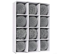 Homeponnew Juego de 12 adornos de bolas para árbol de Navidad, decoraciones colgantes de PET de 6 cm, acabado pintado para vacaciones, boda, despedida de soltera, hogar, jardín, decoración de