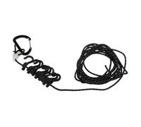Homeponnew Juego de 4 terminadores de cable Downrigger, conector de plástico fuerte y acero para agua salada, agua dulce, conexión rápida, clip de liberación de pesca en aguas profundas, negro, 12,3
