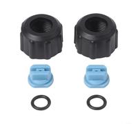 Homeponnew Juego de 6 piezas de repuesto de tuerca de boquilla de vacío con anillo de sellado, para Karcher para Puzzi 8/1 10/1 100 200, accesorios de máquina limpiadora de tapicería de alfombras