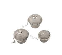 Homeponnew Juego de cestas de limpieza ultrasónica de acero inoxidable 304 para piezas de joyería y reloj, 3 piezas (5 cm, 6,5 cm, 8 cm) con cadena de 13 cm, compatible con limpiadores ultrasónicos