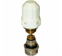 Homeponnew Juego de núcleo de válvula de retorno de resorte automático para calefacción de suelo, con núcleo de válvula de aguja de latón y volante para una gestión precisa de la temperatura