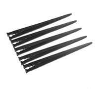 Homeponnew Juego de soporte de tubo de riego de jardín, para tuberías de riego por goteo de 3/5 mm, estacas de conector de montaje en tierra, equipo de riego de plantas de plástico resistente, estacas