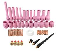 Homeponnew Kit de 46 piezas de lentes de gas TIG para antorchas SR, WP-9, WP-20, WP-25, PTA-9, PTA-20, PTA-25, Miller Diamondback DB9, DB20, DB26