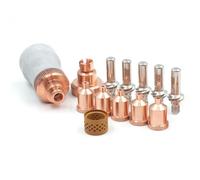 Homeponnew Kit de consumibles de antorcha cortadora de plasma para LC105 Tomahawk 1538, incluye 14 boquillas de electrodos para tapas de anillo W03X0893-60A KP2845-1 KP2845-8 compatibles