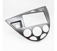 Homeponnew Kit de montaje para salpicadero de radio 2 DIN para Ford Focus para Fiesta 1998 a 2006, marco de panel de plástico ABS para estéreo de 7 pulgadas, conducción a la izquierda (Silver Gey)