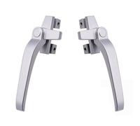 Homeponnew Kit de repuesto para manija de ventana, 2 piezas, mango externo de aleación de aluminio para ventanas y puertas correderas, mano derecha e izquierda, compatible con caída de 5 a 8 mm, color