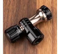 Homeponnew Ligera y portátil: la boquilla de cabezal de inflado rápido para bicicleta está diseñada con material de alta resistencia, por lo que es ligera para un fácil transporte. Su tamaño compacto