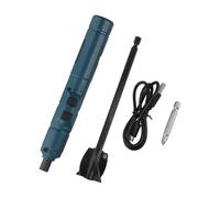 Homeponnew Máquina mezcladora eléctrica de pintura para pegamento epoxi de resina, 250 rpm, 3,6 V, agitador portátil con 4 accesorios de pala, compatible con mezcla de pigmentos de yeso, color negro