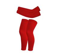 Homeponnew Material de compresión y seda helada. Hecho de material de poliéster duradero, estas mangas de pierna están diseñadas para proporcionar compresión y apoyo durante las actividades deportivas