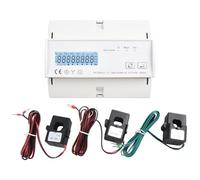 Homeponnew Medidor de energía bidireccional trifásico KWh Monitor con RS485 Modbus RTU, relé integrado para control remoto de interruptor, compatible con plataforma Tuya Smart IoT