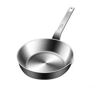 Homeponnew Mini sartén para huevos de acero inoxidable 316 con boquilla de vertido, sartén pequeña para tortilla para freír huevos, derretir mantequilla y salsa, para cocinar una sola porción de