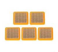 Homeponnew Paquete de 5 filtros de aire de repuesto para Honda GX50 47.9CC motor de 4 tiempos, piezas de plástico amarillo compatible con GX50 80 x 70 x 20 mm, mejora la filtración y el flujo de aire