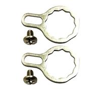 Homeponnew Para A para D para la marca S, 6 x 4 cm, 1 juego de características de pesca de marca de metal. Se puede utilizar entre 9 y 12 mm. Coloras como se muestra en la imagen (plateado)