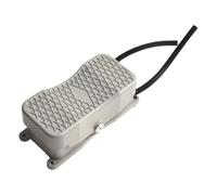 Homeponnew Pedal de interruptor de pie industrial, interruptor de control momentáneo 15 A, 220 V-250 V, IP62, botón antideslizante con carcasa de aleación de aluminio para fabricación y reparación
