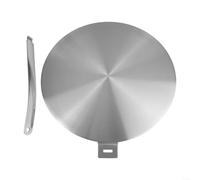 Homeponnew Placa convertidora difusora de calor de acero inoxidable para placa de inducción de cocina, disco de interfaz de control de temperatura de cocción, placa de distribución de calor eficiente