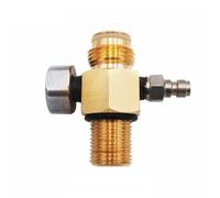 Homeponnew Regulador de cilindro de tanque de aire de acero inoxidable con presión ajustable de 0 a 2800 psi para tanques HPA, rosca 5/8-18UNF o M18 x 1.5, incluye opción de manómetro de 18 x 1.5