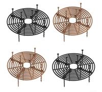 Homeponnew Rejilla de protección contra el suelo para macetas, paquete de 4 fundas de plástico de 19/30 cm para plantas de interior y exterior, evita molestias de mascotas (A)