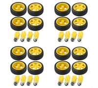 Homeponnew Rueda de plástico con motor de engranaje CC para coches robot Arduino, control de movimiento y aprendizaje STEM, perfecto para educación y competencia (16)