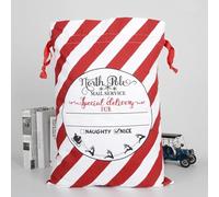 Homeponnew Saco de lino natural Christfor Mas de 50 x 70 cm para M con efecto vintage de edad, regalo de Papá Noel para primera Xfor Mas regalos, para almacenamiento festivo duradero Hk-115