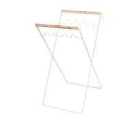 Homeponnew Soporte plegable para bolsas de basura de 56 x 25 cm, apto para exteriores y oficina, no se caiga. Diseño de rodamiento firme y fiable (blanco)