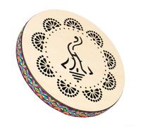 Homeponnew Tambor de mar de 10 pulgadas de madera maciza natural étnica tambor de percusión para terapia de sonido, relajación, meditación y prácticas de atención plena
