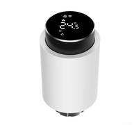 Homeponnew Válvula de radiador inteligente Zigbee para control de calefacción operado por voz y monitoreo de energía en tiempo real (2 piezas)