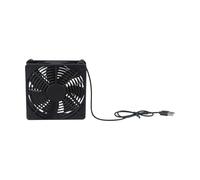 Homeponnew Ventilador USB de 120 mm, ventilador de router de PC de 5 V con interruptor, ventilador de refrigeración de alto flujo de aire de 56 CFM para módem DVR, router, consola de juegos, portátil