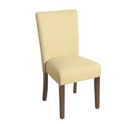 HomePop Mesas y sillas de Comedor, Textil, Tweed Amarillo, Individual