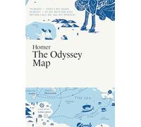 Homer, The Odyssey Map (Literary Maps Series)