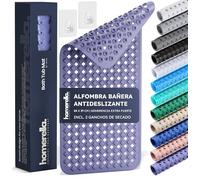 homerella Alfombra Bañera Antideslizante Ducha 88x39cm Alfombrilla Bañera