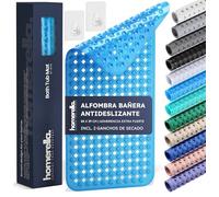 homerella® Alfombra Bañera Antideslizante Ducha 88x39cm, In anchos | Alfombra Ducha Antideslizante Bañera sin BPA | Alfombrilla Baño Resistente al Moho y Lavable a máquina & Delicada con la Piel