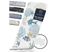 Homerella Alfombra de baño Antideslizante y Delicada con la Piel, 100x40cm, Incl. Ganchos | Esterilla de Tina sin BPA | Estera Resistente al Moho y Lavable a máquina | Alfombrilla de baño