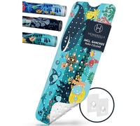 homerella® Alfombra de baño Antideslizante y Delicada con la Piel, 100x40cm, Incl. Ganchos | Esterilla de Tina sin BPA | Estera Resistente al Moho y Lavable a máquina | Alfombrilla de baño