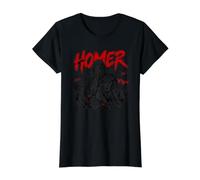 Homero Antiguo Poeta Griego Odisea Ilíada Saga Camiseta gráfica económica, Mujer, Negro, L