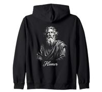 Homero Mitología Griega Odisea Ilíada Poeta Sudadera con Capucha