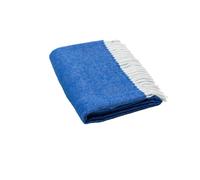 HomeRoots Manta en forma de espiga de acrνlico suave azul real cobalto