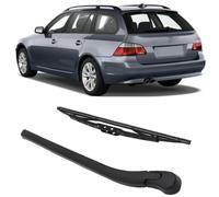 HOMERW Juego de Brazo y escobilla limpiaparabrisas Traseros - Apto para BMW 5 Series E60 E61 2003-2010 Cepillo para Parabrisas, portón Trasero y Ventana