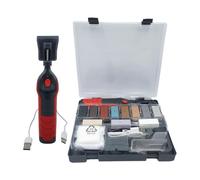 Homes - Juego de reparación con herramienta de fusión de temperatura ajustable y varilla de ceras para fijar arañazos y huecos en varios tipos de suelo, herramienta de relleno de azulejos