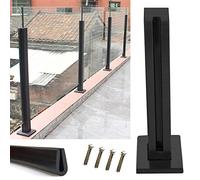 HOMEs - Kit de barandilla para patio y balcón, base de abrazadera de panel de 10 mm, columna de balaustre para decoración moderna y vallas y fácil de instalar
