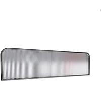 HOMEs Partit Sn - Separador de mesa de 51.2 pulgadas para oficina, restaurante y hotel, paneles divisores de privacidad de 11.8 pulgadas (negro) - Slish & Functa Soluts