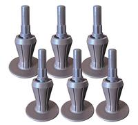 Home's Place Reemplaza las ruedas en el marco de la cama con estas patas resistentes de repuesto para el marco de la cama. Evita que la cama se mueva. Patas de marco de cama resistentes. Juego de 6